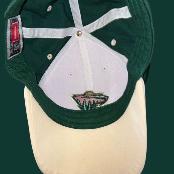Reebok Face Off Mn Wild Hockey Snapback Hat - Picture 4 of 5